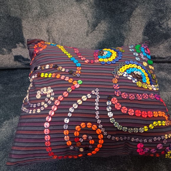 pillowcases for sofa pillows pillow cover Square Pillow Case button embroidery - Picture 3 of 8